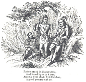 Illustrated by F. W. Fairholt, for John Mathew Gutch 'A Lytell Geste of Robin Hode' (1847)