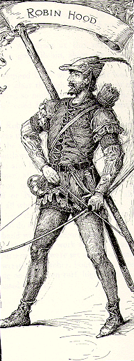 Louis Rhead drawing of Robin Hood, 1912