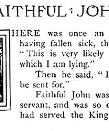 The King and Faithful John.