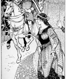 Guinevere Sees Arthur by the Castle Wall