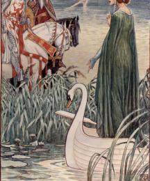 King Arthur Asks the Lady of the Lake for the Sword Excalibur