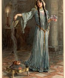 She was known to have studied magic while she was being brought up in the nunnery