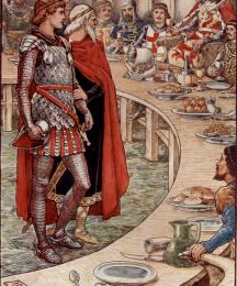 Sir Galahad is Brought to the Court of King Arthur