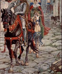 Sir Geraint and the Lady Enid in the Deserted Roman Town
