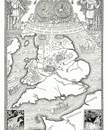 Map of Royal Hunting Forests Where Robin Hood Lived