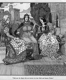 Guinevere with Enid and Vivien