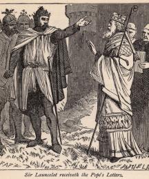 Sir Launcelot Receiveth the Pope's Letters