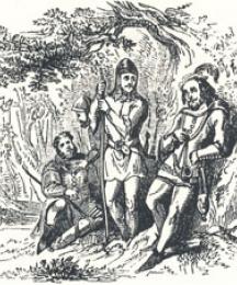 Robin Hood, Little John, Scathelock, and Much the Miller's Son
