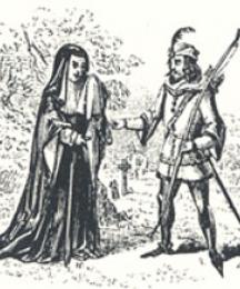The Widow Importuning Robin Hood, Headpiece to Robin Hood Rescuing the Widow's Three Sons from the Sheriff, When Going to be Executed