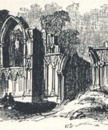 Ruins of Saint Mary's Abbey, York, Headpiece to A True Tale of Robin Hood by Martin Parker