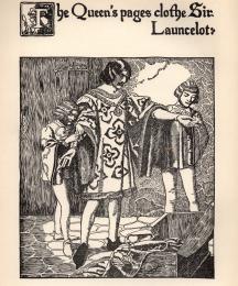 The Queen's Pages Clothe Sir Launcelot