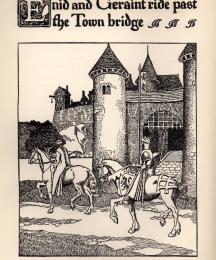 Enid and Geraint Ride Past the Town Bridge