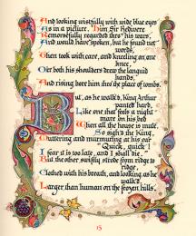 morte d arthur by alfred lord tennyson summary