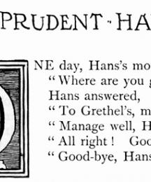 Prudent Hans, who listened well to his mother.