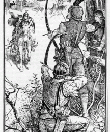 The Archers Threaten Lancelot
