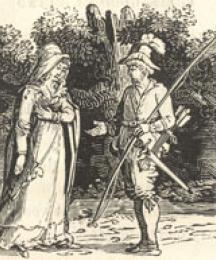 Robin Hood Rescuing The Widow's Three Sons From the Sheriff When Going To Be Executed