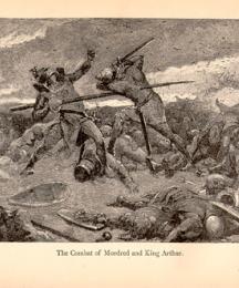 The Combat of Mordred and King Arthur