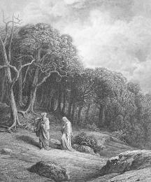 Vivien and Merlin Enter the Woods