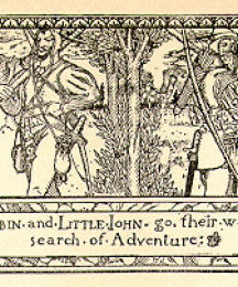 Robin and Little John Go Their Ways in Search of Adventure