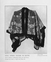 Silk Opera Cloak in Batik.