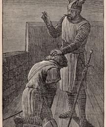 Sir Galahad Receives his Father's Blessing