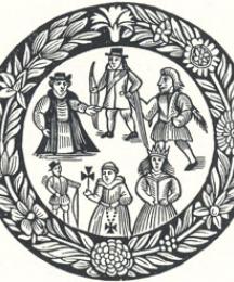 Robin Hood's Garland Woodcut [from Garland Title Page]