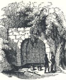 View of St. Ann's Well, Headpiece to Robin Hood Rescuing the Three Squires from Nottingham Gallows