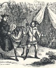 Robin Hood Conducting the King in Disguise to Barnesdale, Headpiece to The King's Disguise, and Friendship with Robin Hood