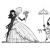 .Illustration of couple with an attendant used to end the tale