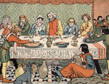 Dinner in the Olden Time