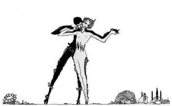 Illustration, implicit of the old dance, posited over the list of illustrations