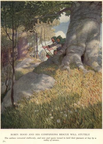 Robin Hood and His Companions Rescue Will Stutely (Frontispiece) 