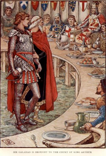 Sir Galahad is Brought to the Court of King Arthur