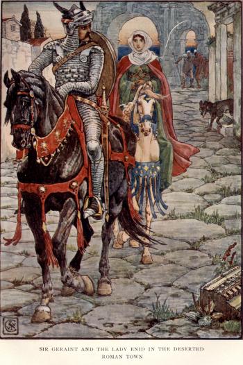 Sir Geraint and the Lady Enid in the Deserted Roman Town