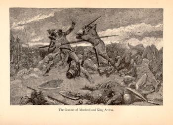 The Combat of Mordred and King Arthur