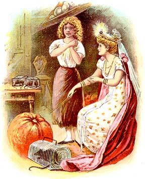 "She brought a big pumpkin from the garden, two fine rats, six mice and six lizards."