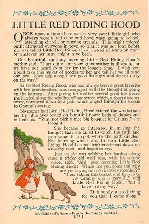 "Little Red Riding Hood."