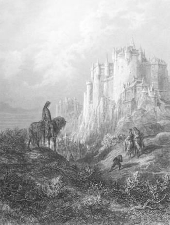 Illustration from story of Geraint and Enid by Gustave Doré