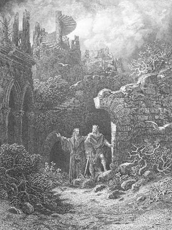 Yniol Shows Prince Geraint His Ruined Castle