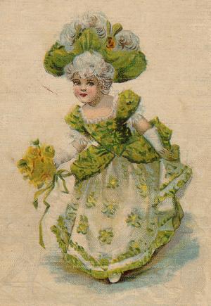 "Back cover depicting a young Cinderella" 