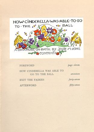 "Contents of How Cinderella Was Able To Go to The Ball."