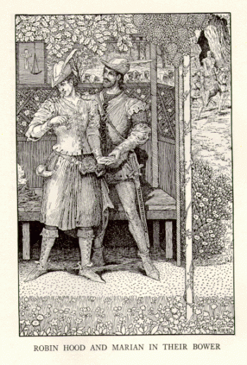Robin Hood and Marian in Their Bower