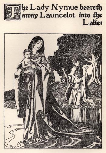 The Lady Nymue Beareth Away Launcelot into the Lake