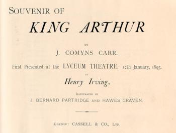 Title Page of J. Comyns Carr's King Arthur