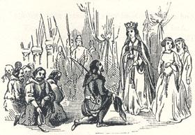 Robin and his Companions Making Obeisance to the Queen, "Robin Hood and Queen Katherine"