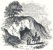 Robin Hood's Stable, A Cave Excavated in the Rock at Paplewick, in Nottinghamshire, Headpiece to "Robin Hood's Chase"