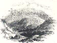 View of Robin Hood's Hill, Headpiece to "Robin Hood and the Valiant Knight"