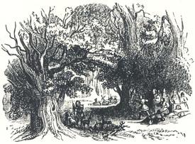 Woodland Scenery, Headpiece to "The Song of Robin Hood and His Huntes-Men"