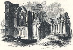 Ruins of Saint Mary's Abbey, York, Headpiece to "A True Tale of Robin Hood" by Martin Parker